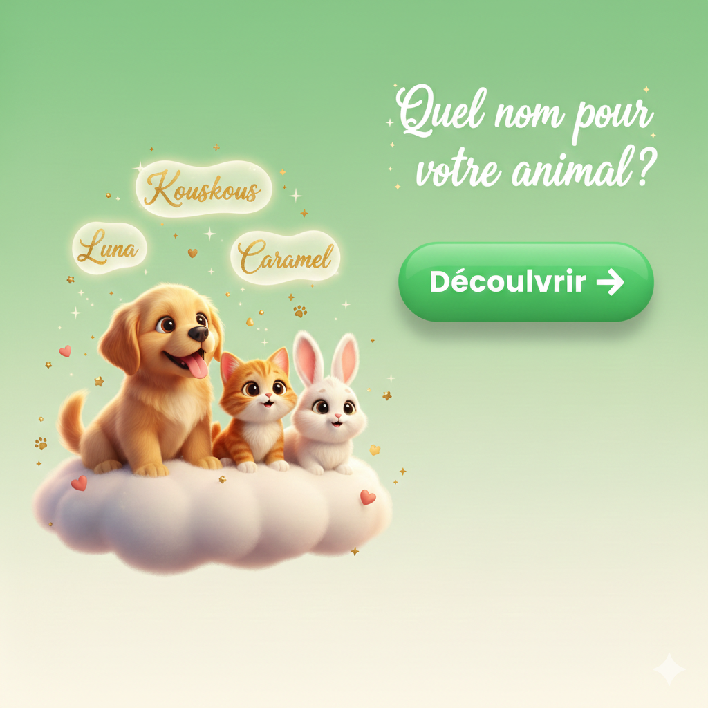 Générateur de noms pour animaux - Trouvez le nom parfait